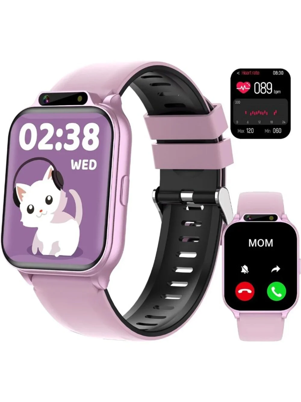 Waterproof Kids Smart Watch for Girls - Fitness Tracker & Sports Activity